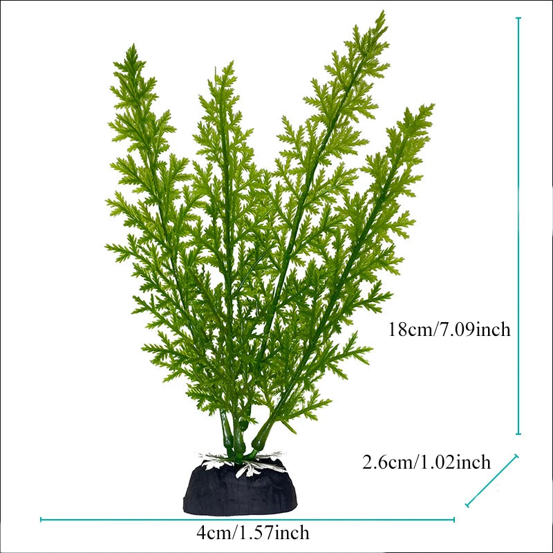 Realistic Artificial Aquarium Plants for Fish Tank Décor
