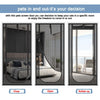 Pet Screen Door Curtain with Double Zipper – Scratch-Resistant Mesh for Interior Doors