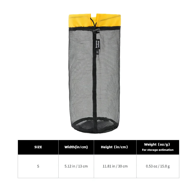 Ultralight Mesh Storage Bags with Drawstring Closure