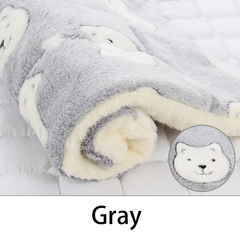 Tapis de Sommeil pour Animaux en Flanelle