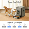 Distributeur de nourriture intelligent pour animaux avec caméra Wi-Fi
