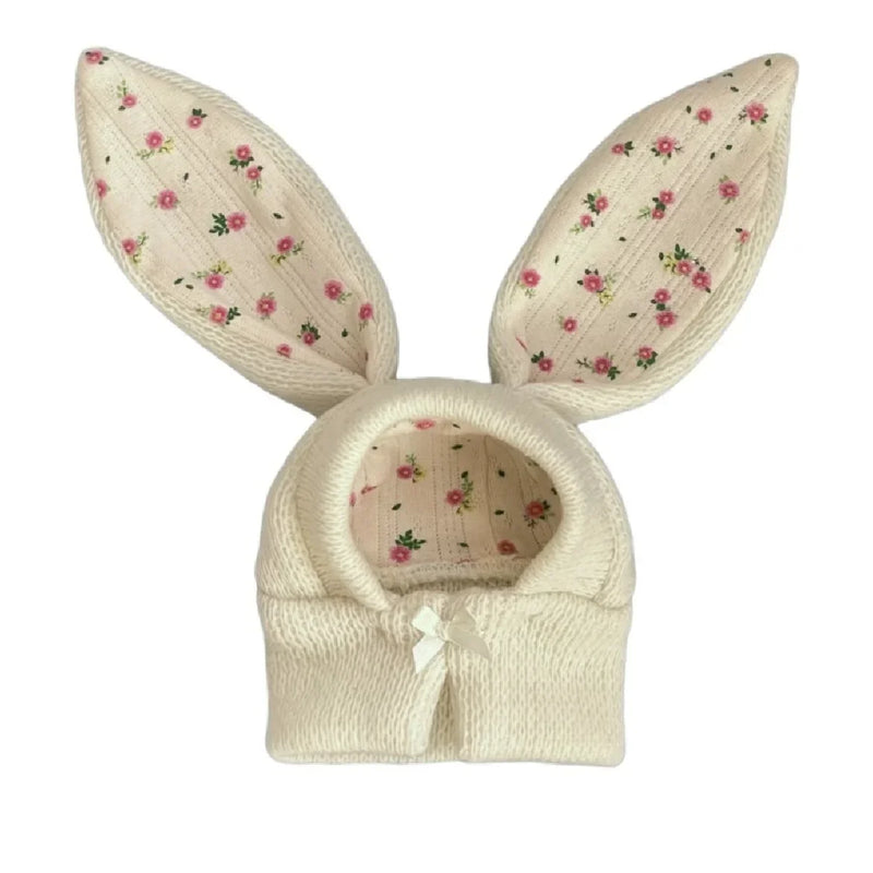 Cozy Knitted Rabbit Ears Pet Hat