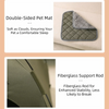 Breathable Pet Tent House with Foldable Design and Double-Sided Mat