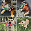 Whimsical Wine Bottle Dog Toy with Squeaker