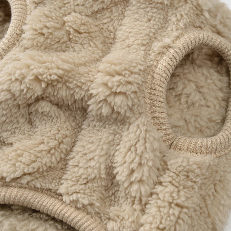 Chaleco de Felpa Suave para Perros en Invierno