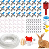 Automatic Rabbit Watering System Kit with 12 Nipple Drinkers