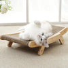 Multi-Winkel Katzenkratzbaum & Lounge-Bett aus Holz