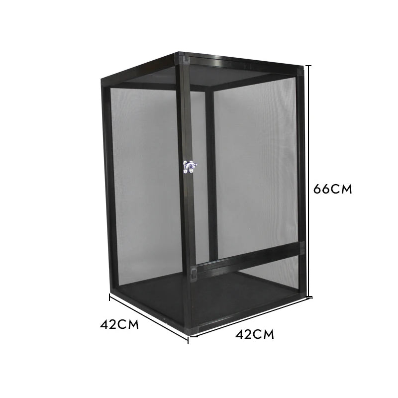 Reptile Terrarium with Front Opening Mesh Door