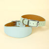 Wide Leather Dog Collar for Long-Necked Breeds