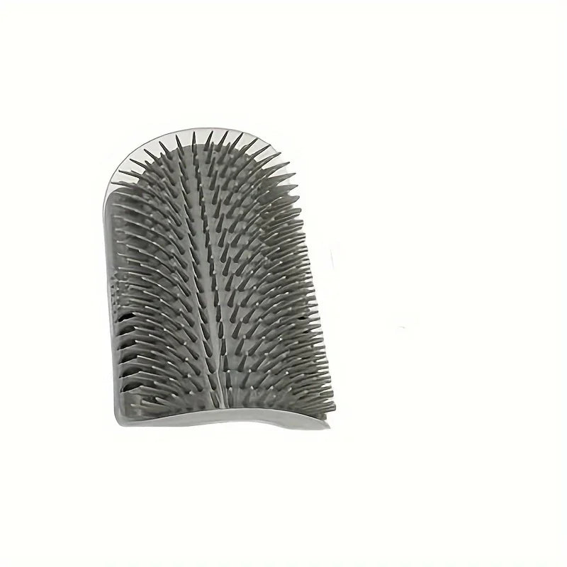 Wall-Mounted Cat Self-Groomer with Massage Comb Brush