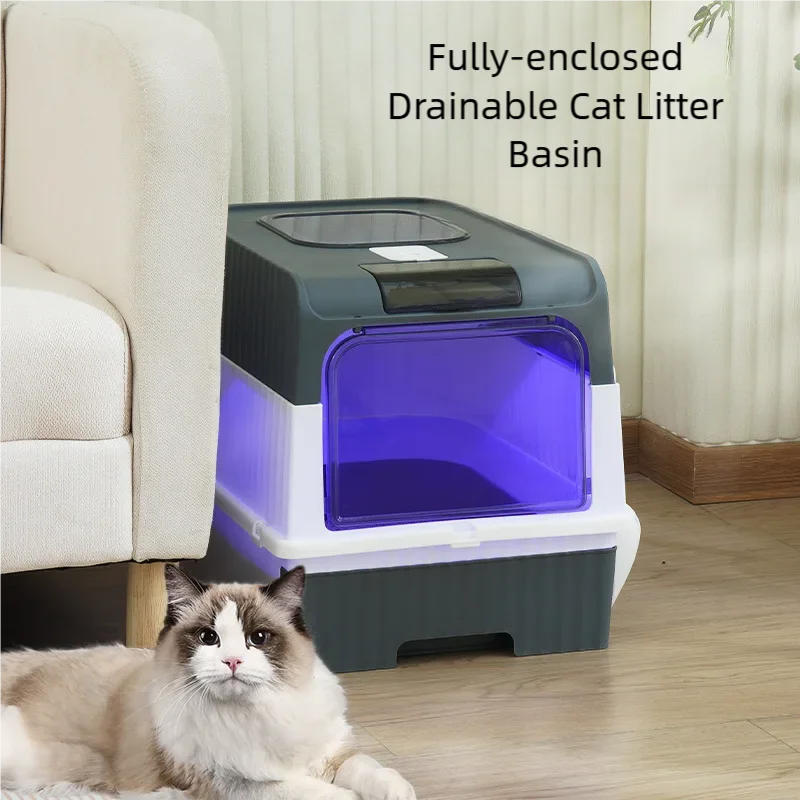 Foldable Enclosed Cat Litter Box