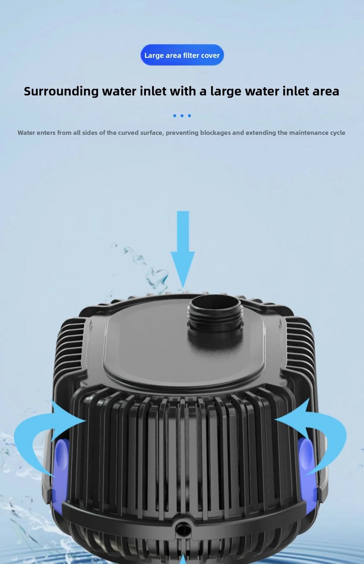 Submersible Pond Pump for Fountains, Filtration & Aeration