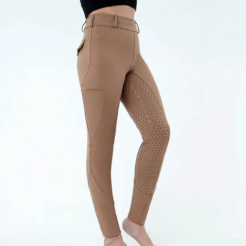 Women's Full-Seat Riding Breeches for Equestrian Training