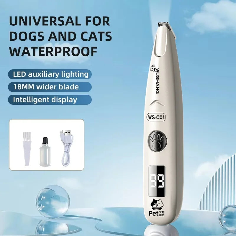 LED Pet Grooming Trimmer for Dogs and Cats