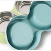 Double Dog Bowl Set with Anti-Slip Silicone Mat
