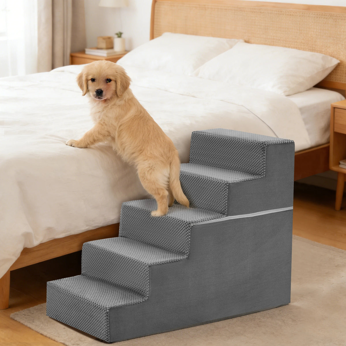 Non-Slip Foam Dog Stairs for Small & Medium Pets