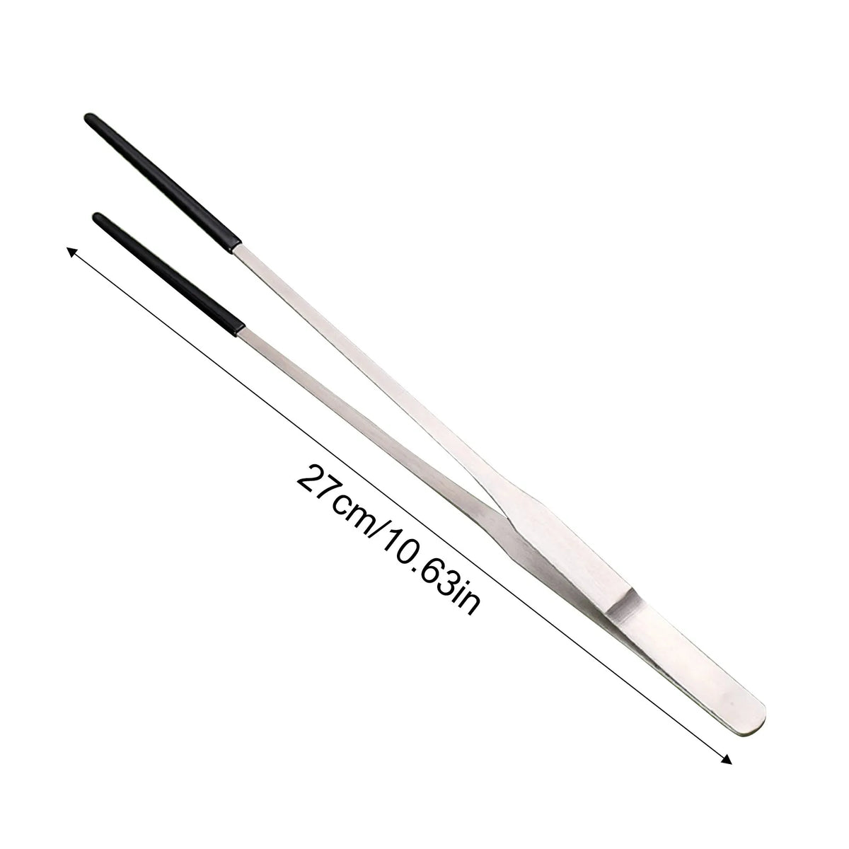 Stainless Steel Reptile Feeding Tongs with Protective Rubber Tips