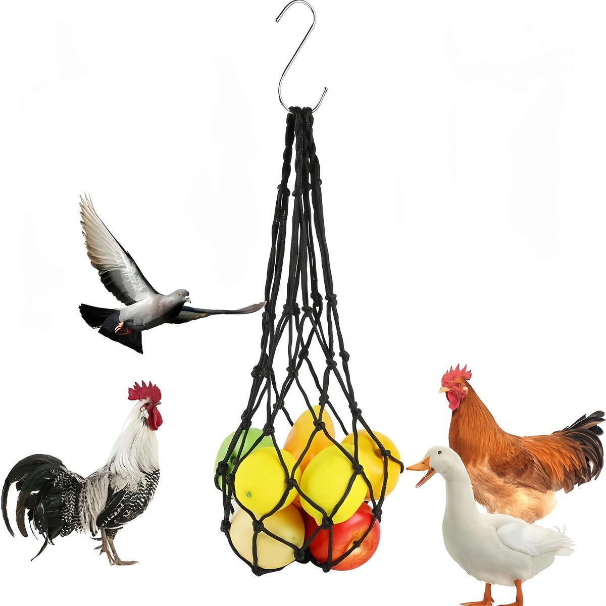 Hanging Poultry Feed Net Bag (2-Pack)