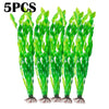Artificial Aquarium Plants with Ceramic Base