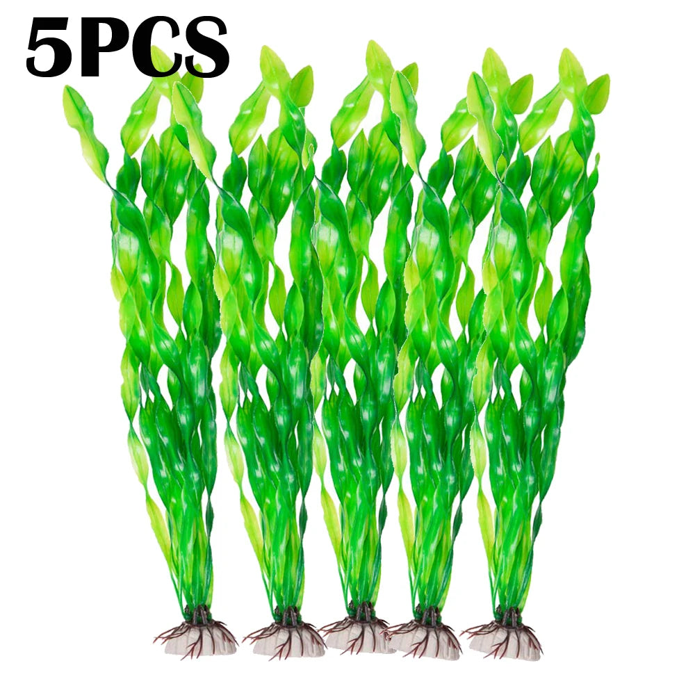 Artificial Aquarium Plants with Ceramic Base