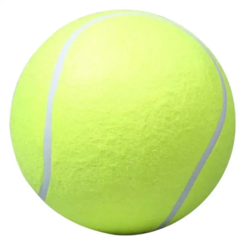Helle limettengrüne aufblasbare Hundespielball.