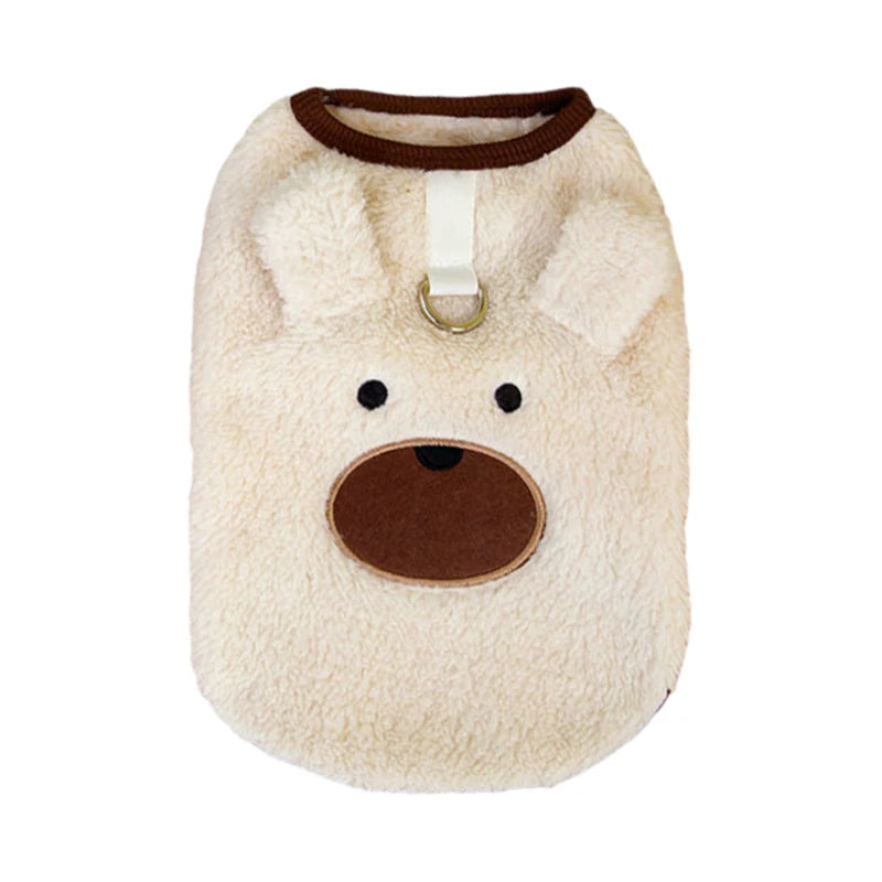 Chaleco de Felpa Suave para Perros y Gatos