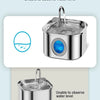 Fuente de Agua Automática para Mascotas de Acero Inoxidable