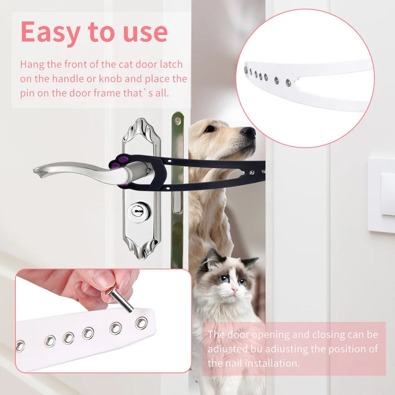 Cat Door Latch Gate Lock Adjustable Plastic Gate Holder