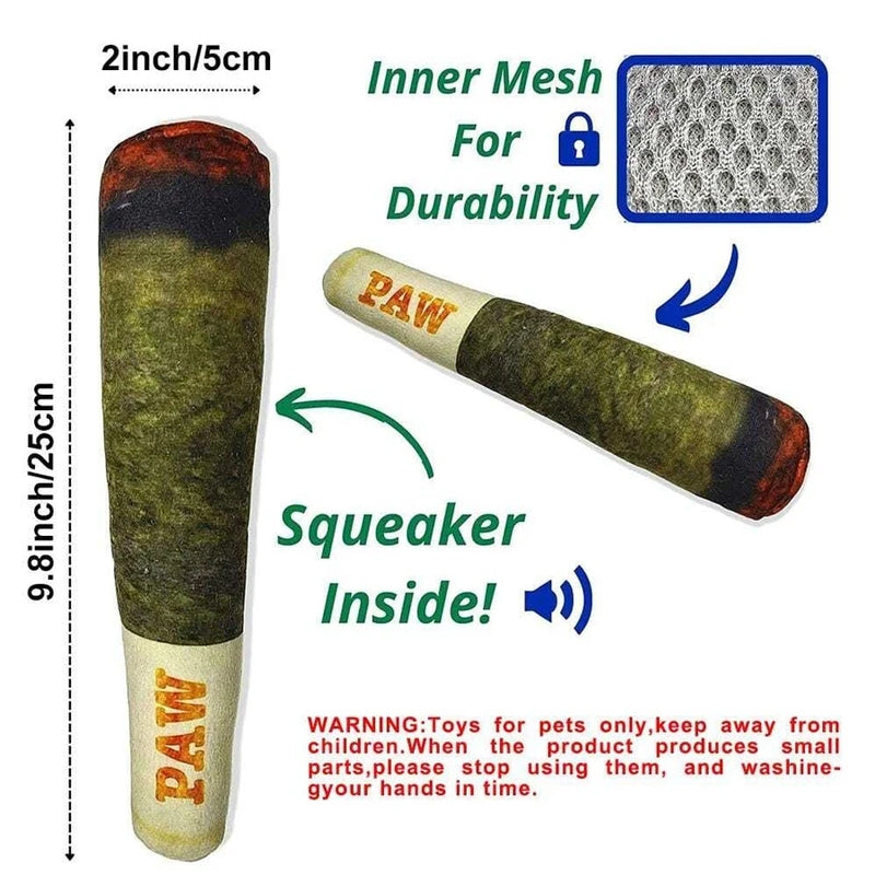Jouet en Peluche pour Chien en Forme de Cigare