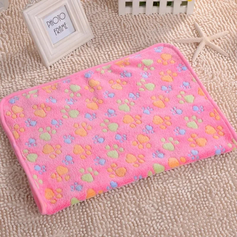 Cozy Fleece Pet Bed Mat & Blanket for Dogs, Cats, and Small Animals