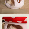 Half-Enclosed Mushroom Cat Bed