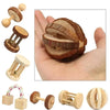 Natural Wooden Chew Toy Set for Small Pets – Guinea Pigs, Rabbits & Hamsters
