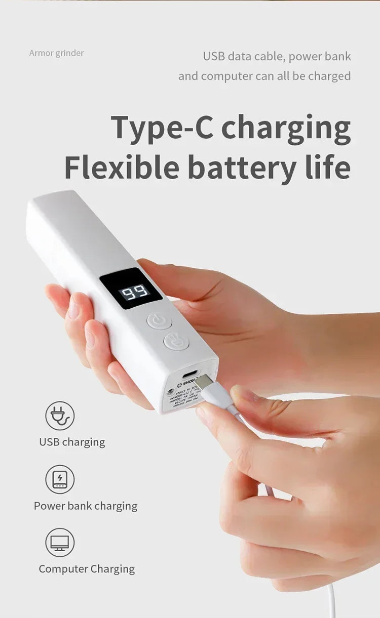 Quiet Rechargeable Pet Nail Grinder for Dogs and Cats