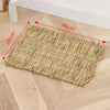 Handwoven Natural Straw Rabbit Grass Mat for Small Pets