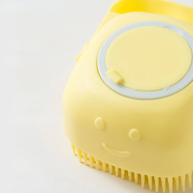 Pet Bathing Massage Brush with Soft Silicone Bristles