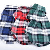 British Style Plaid Pet Shirt Jacket for Small Dogs and Kittens