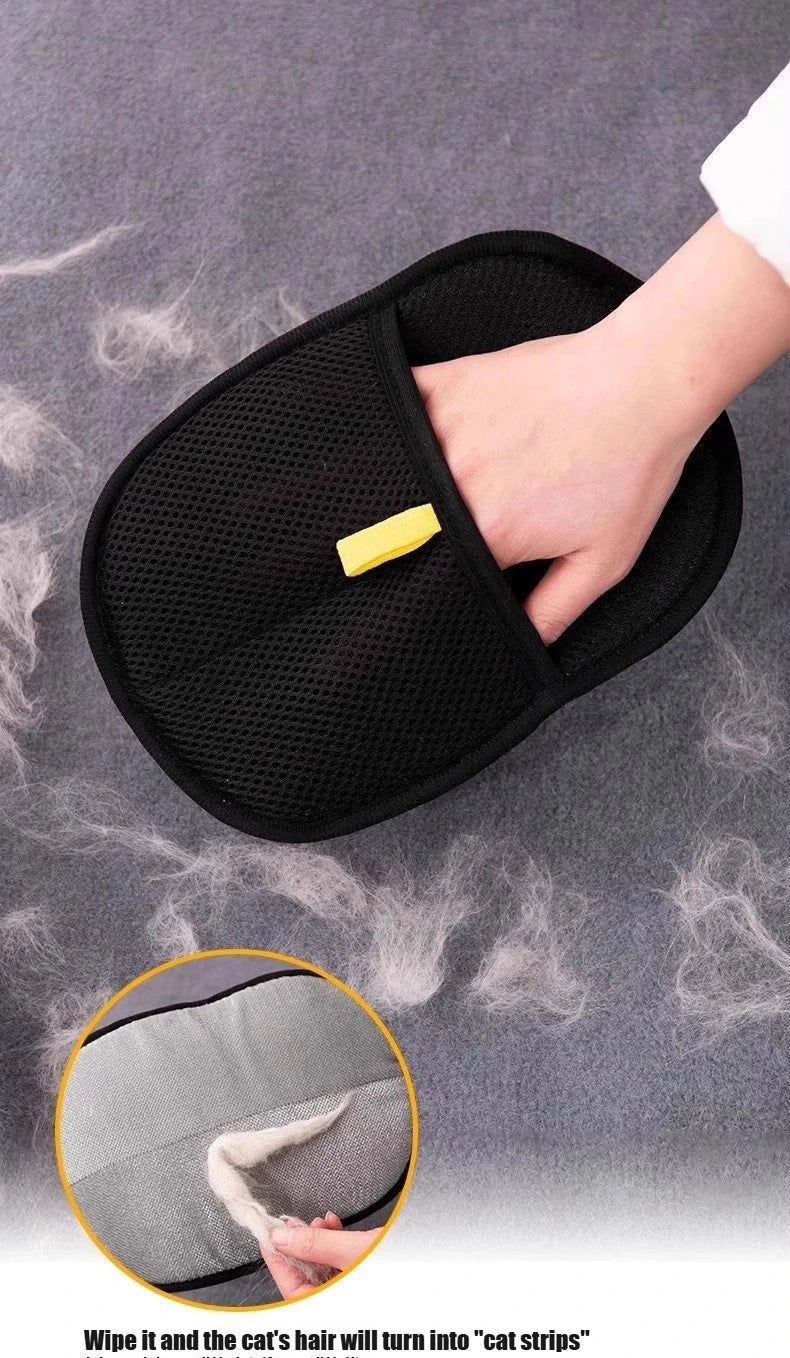 Pet Grooming Glove for Shedding Cats and Dogs