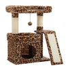 Compact Cat Tree Tower with Sisal Scratching Posts and Cozy Perches
