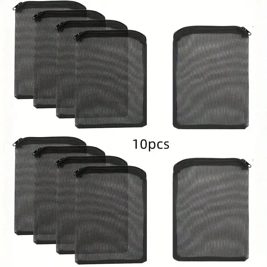 Set of 10 Aquarium Filter Media Mesh Bags with Zippers