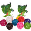 10pcs Parrot Chewing Toy Balls - Interactive Bird Training Toys