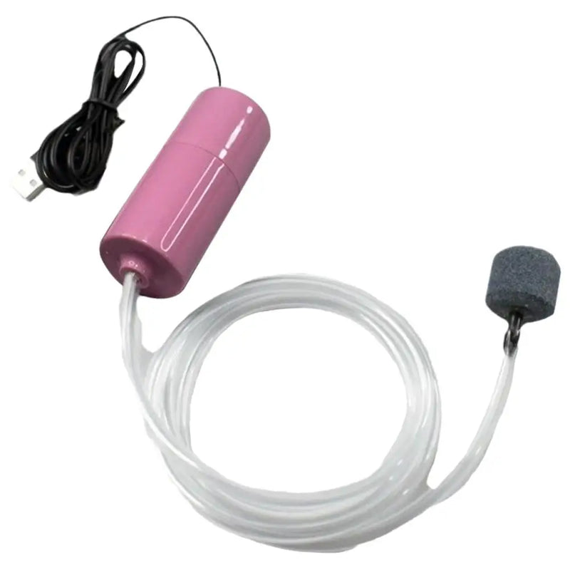 USB Mini Aquarium Air Pump Kit With Air Stone