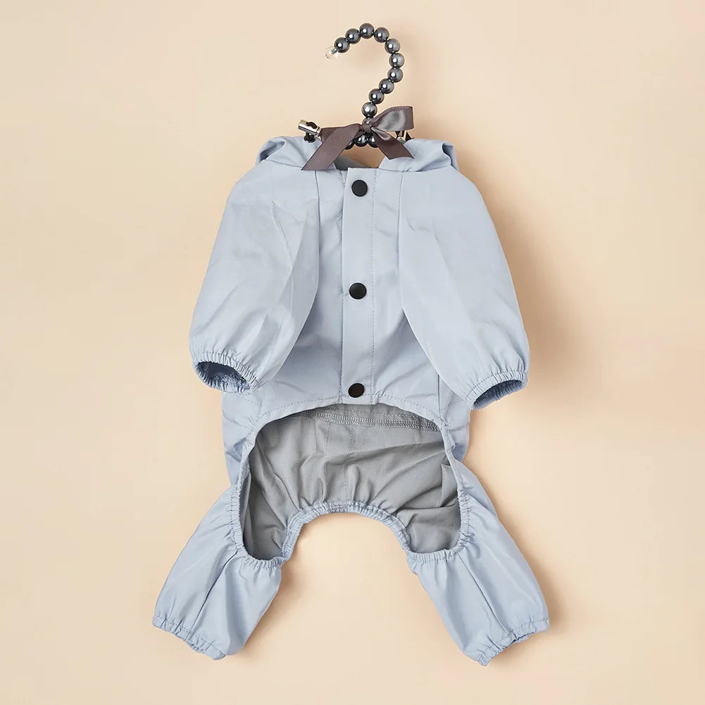 Reflective Waterproof Dog Raincoat with Hood