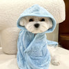 Absorbent Quick-Dry Pet Bathrobe for Dogs and Cats