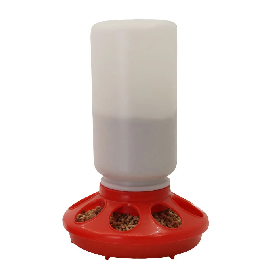 Automatic Poultry Feeder and Waterer Set