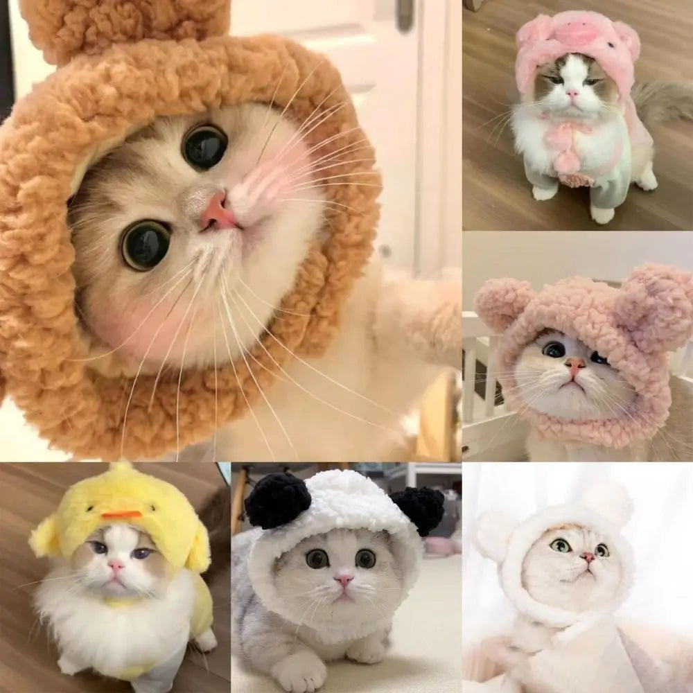 Adorable Knit Bear Hat for Cats and Dogs