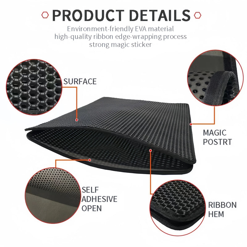 Large EVA Double-Layer Cat Litter Mat Waterproof