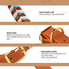 Handcrafted Colorful Striped Dog Collar