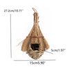 Handwoven Natural Grass Hanging Bird Nest for Small Birds