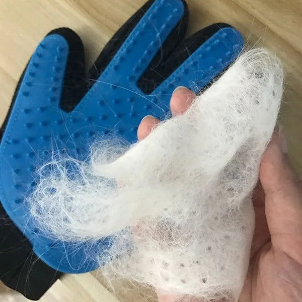 Gants de toilettage pour animaux avec peigne intégré