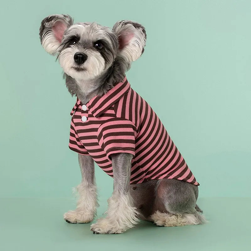 Classic Cotton Polo Shirt for Dogs and Cats